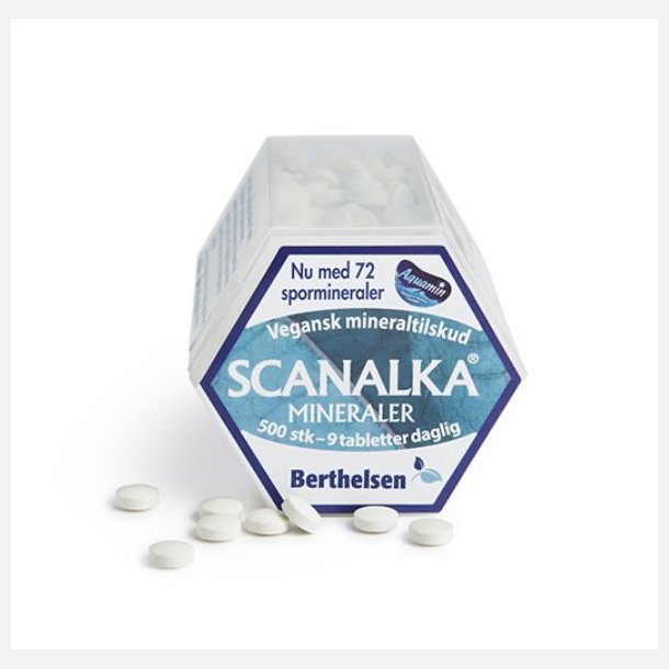 Scanalka Mineraler, 500 tabletter