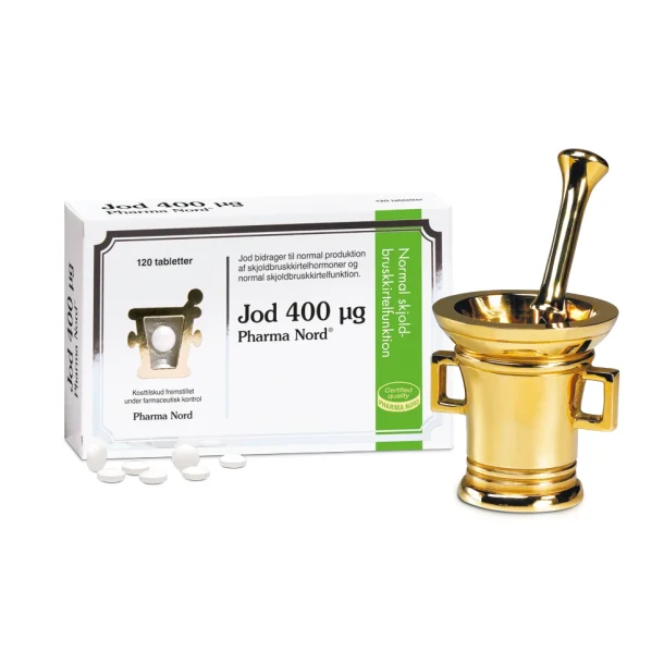 Jod, 400 mcg, 120 tabletter 