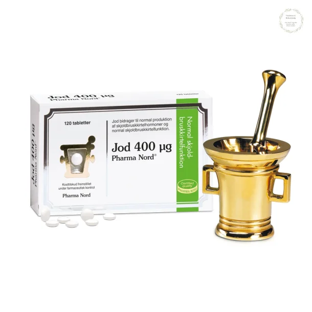 Jod, 400 mcg, 120 tabletter 