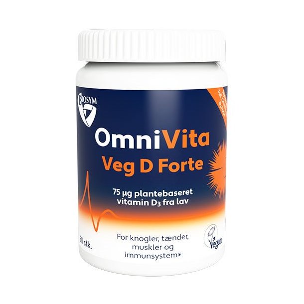 OmniVita Veg D Forte, 60 kapsler