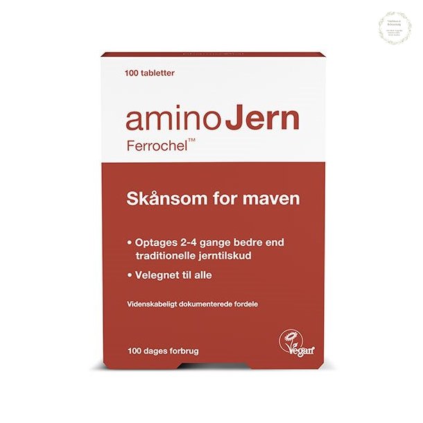 Jern, Amino Jern, 100 tabletter