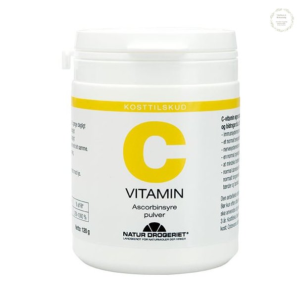 C-vitamin, ren ascorbinsyrepulver, 120 gram