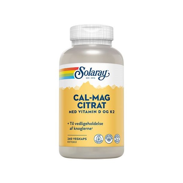 Cal-Mag Citrat med vit. D og K2, 240 kapsler