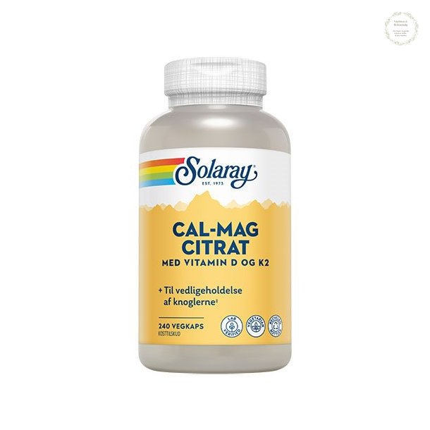 Cal-Mag Citrat med vit. D og K2, 240 kapsler