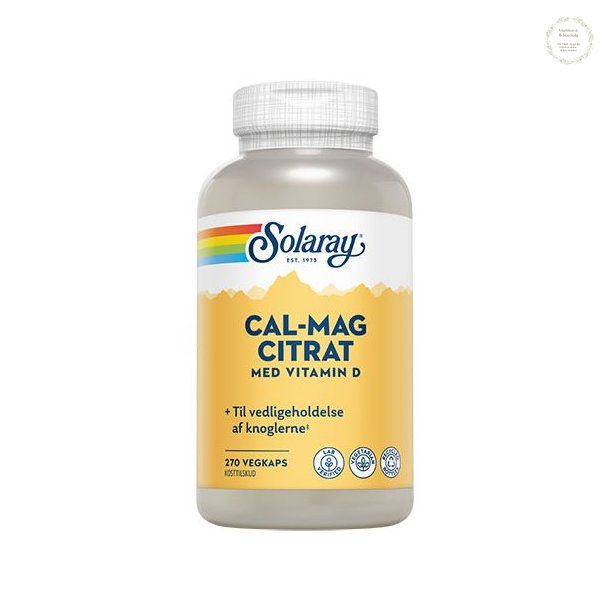 Cal-Mag Citrat med vitamin D, 270 kapsler