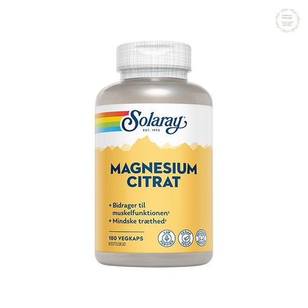 Magnesium Citrat, 180 kapsler