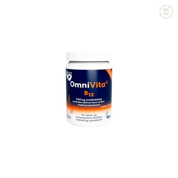 OmniVita B12, smeltetablet, 1000 mcg, 100 tabletter