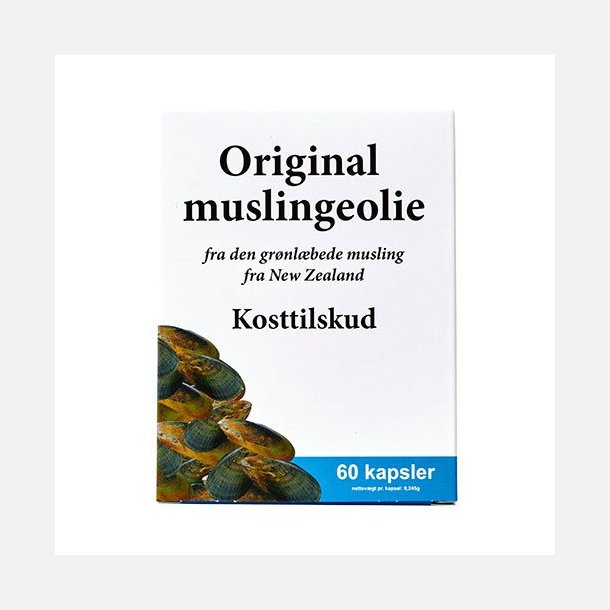 Original muslingeolie, 60 kapsler
