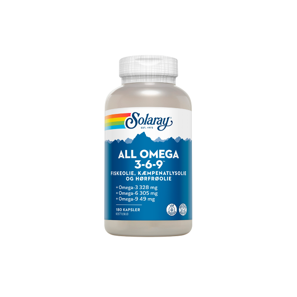 All Omega 3-6-9, 180 kapsler