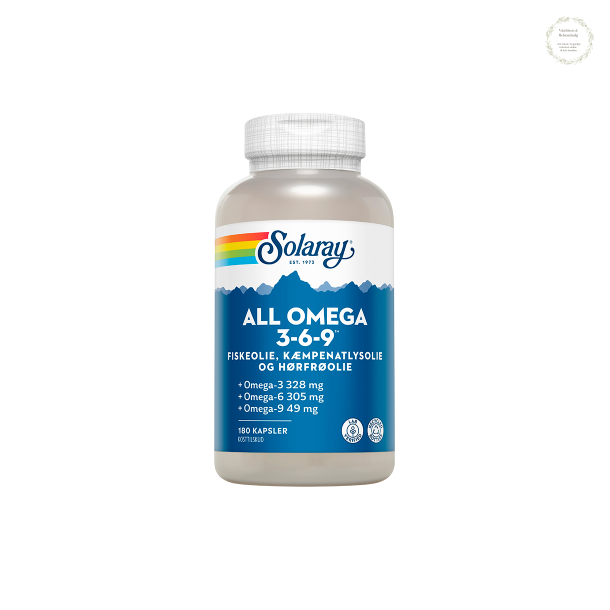 All Omega 3-6-9, 180 kapsler
