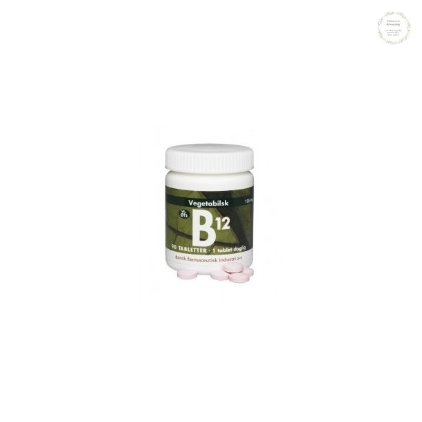 B12-vitamin, 125 mcg, 90 tabletter