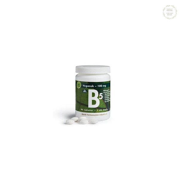B5-vitamin, 100 mg, 90 tabletter