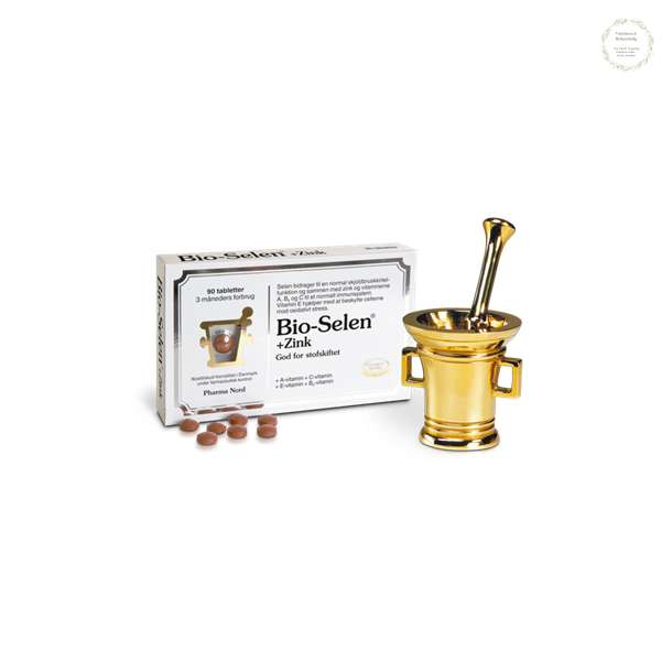 Selen, Bio-Selen + Zink, 360 tabletter