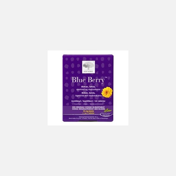 Blue Berry, den originale, 120 tabletter