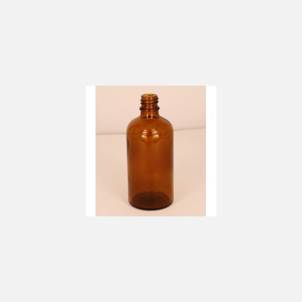 Glasflaske, brun, 100 ml