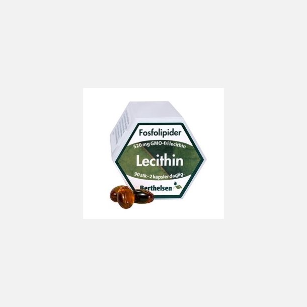 Lecithin, 520 mg, 90 kapsler