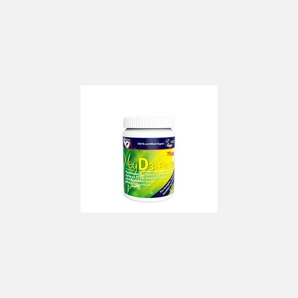 Veg-D3-vitamin Forte, 60 kapsler